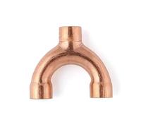 1/4" 3/8" 1/2" 16 19 22 25 28.6 32 35 38 42 mm Reducer Y Shaped 3 Way Splitter Copper End Feed Solder Fitting Air Conditioner Pipe Fitting(35 x 28,6 mm CD-125)
