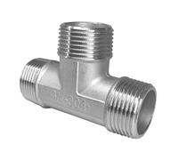 1/4" 3/8" 1/2" 3/4" 1-1/4" 1-1/4" 1-1/4" 1-1/2" 2" BSP maschio femmina a 3 vie splitter tubo in acciaio inossidabile 304 connettore acqua gas (colore: M-M-M, dimensioni: 1-1/2 cm