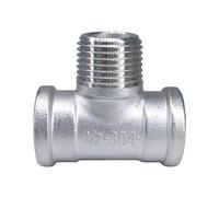 1/4" 3/8" 1/2" 3/4" 1-1/4" 1-1/4" 1-1/4" 1-1/2" 2" BSP maschio femmina raccordo a 3 vie connettore raccordo tubo in acciaio inossidabile 304 acqua gas (colore: F-M-F, dimensioni: 1-1/5.5.5.1 1 cm