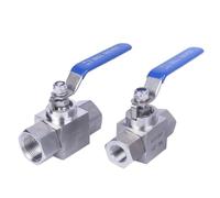 1/4" 3/8" 1/2" 3/4" 1" BSPP NPT Female 304 Stainless Steel Shut Off Ball Valve High Pressure 320 Bar Water Gas Oil(1/2",BSPP Female)