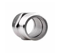 1/4 3/8 1/2 3/4 1 "maschio esagonale capezzolo saldatura unione 304 acciaio inossidabile raccordo connettore accoppiatore acqua olio aria adattatore filettato (Size : 1/2")