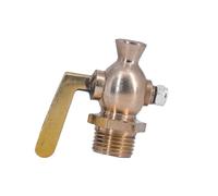 1/4" 3/8" 1/2" 3/4" BSP Male Brass Drain Petcock Shut Off Valve Water Gas Oil(1/8")