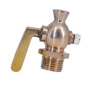 1/4" 3/8" 1/2" 3/4" BSP maschio in ottone rubinetto di scarico valvola di intercettazione(1/2")