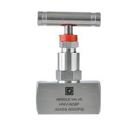 1/4" 3/8" 1/2" BSP NPT Female High Pressure Stainless Steel 304 Shut Off Needle Globe Valve J13-320P Crane Flow Control(3/8",NPT)