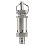 1/4" 3/8" 1/2" BSPT Maschio 0,5 1 2 3-10 Bar Regolabile 304 Acciaio Inox Sanitario Molla Valvola di Sicurezza di Scarico della Pressione Compressore d'Aria(1/2",BSPT MALE_0.5-2 BAR)