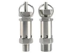 1/4" 3/8" 1/2" BSPT Maschio 0,5 1 2 3-10 Bar Regolabile 304 Acciaio Inox Sanitario Valvola di Sfogo della Pressione Compressore d'Aria 1 Pz(3/8",6-10 Bar Adjustable)