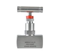 1/4" 3/8" 1/2" Female Stainless Steel 304 Shut Off Needle Globe Valve J13-320P Crane Flow Control(NPT,1/4")
