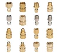 1/4" 3/8" 1/2" High Pressure Washer Quick Connector Quick Release Fitting Power Washer Fast Connection Quick Coupler(1l2 Female-M(Brass))