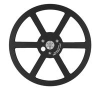 1/4 3 pollici a nastro vuoto in lega di alluminio professionale in alluminio 6 fori aperti bobina sound nastro per aprire la parte della macchina (Nero)