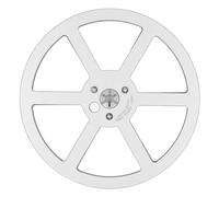 1/4 3 pollici a nastro vuoto in lega di alluminio professionale in alluminio 6 fori aperti bobina sound nastro per aprire la parte della macchina (Argento)