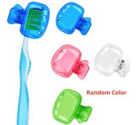 1/4/5 pezzi Copri-spazzolino da viaggio/casa, contenitore portatile protettivo per spazzolino da denti, molletta di protezione per la testina dello spazzolino, accessorio da bagno indispensabile per l