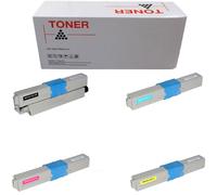 1 4 5 TONER COMPATIBILE NON ORIGINALE PER OKI C321 BK C M Y KIT 2200 pagine