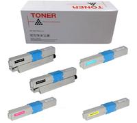 1 4 5 TONER COMPATIBILE NON ORIGINALE PER OKI C321 BK C M Y KIT 2200 pagine