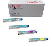 1 4 5 TONER COMPATIBILE NON ORIGINALE PER OKI C3300 BK C M Y KIT 2500 pagine