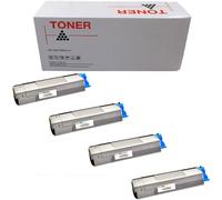 1 4 5 TONER COMPATIBILE NON ORIGINALE PER OKI C5800 BK C M Y KIT 6000 pagine