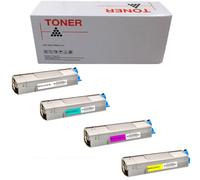 1 4 5 TONER COMPATIBILE NON ORIGINALE PER OKI C610 BK C M Y KIT 8000 pagine