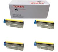 1 4 5 TONER COMPATIBILE NON ORIGINALE PER OKI C710 BK C M Y KIT 11000 pagine