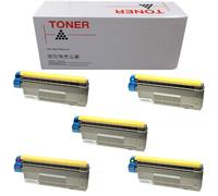 1 4 5 TONER COMPATIBILE NON ORIGINALE PER OKI C710 BK C M Y KIT 11000 pagine