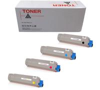 1 4 5 TONER COMPATIBILE NON ORIGINALE PER OKI C831 BK C M Y KIT 10000 pagine