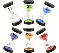 1/4/6 pezzi (colore casuale) Timer colorati, timer a clessidra da 1/3/5/10/15/30 minuti, adatto per giochi, aule, uffici domestici e molteplici scenari, il miglior regalo di compleanno Grande,Piccolov
