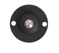 1/4/8/12/16PCS Ruote girevoli autoadesive Ruote girevoli in acciaio inossidabile Ruota universale(Black-12PCS)