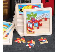 1/4/8/12/24/40 pezzi Puzzle di legno da 9 pezzi per bambini, regalo di Natale perfetto, giocattoli educativi per la scuola dell'infanzia, adatti a tutte le età, inclusi bambini con autismo, ideali per