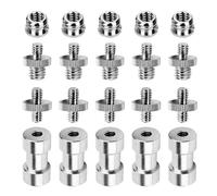 1/4 a 3/8 Viti adattatore vite convertitore Threaded Adapter Spigot montaggio a vite Set per Flash Light obiettivo Testa treppiede monopiede sfera