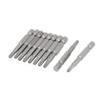 1/4" a gambo esagonale T20 sicurezza Torx punta cacciaviti 10pz