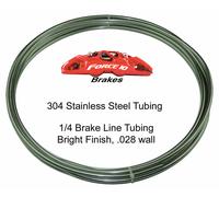 1/4 " Acciaio Inox Freno Linea Tubature -16 Piede Bobina Rollio - Fatto IN USA