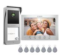 1-4 Appartamenti Videocitofono Kit Telecameracon Visione Nottur Cavo a 2 Fili