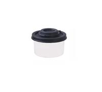 1/4 barattoli da cucina mini 50 ml a prova di insetti, sale, pepe, zucchero, cacao in polvere, cospargere strumenti per condimenti (nero)