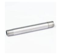 1/4" BSP Equal Male Thread Length 100mm Barrel Nipple 304 Stainless Pipe Fitting Connector Coupler water oil air