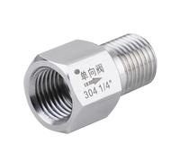 1/4" BSP Female to Male Thread 304 Stainless Steel Check Valve One Way Non-Return Valve