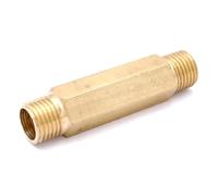 1/4" BSP Male Equal Length 60mm Hex Brass Pipe Fitting Connector Coupler YZWRWRMKTB