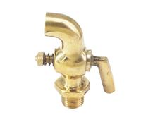 1/4" BSP Male Thread Bronze Antique Vintage Brass Handle Faucet Water Tap Petcock Connection