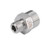 1/4" BSPP-1/4" BSPP Thread 304 Stainless Steel Hex Nipple High Pressure Pipe Fitting Connector