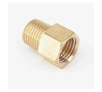 1/4" BSPT Male x 1/4" NPT Female Brass Pipe Fitting Connector Adapter For Pressure Gauge Air Gas Fuel Water