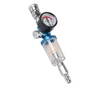 1/4" Car Spray Paint Tool Air Pressure Regulator Gauge with Oil Water Filter
