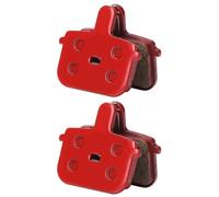 1-4 coppie di cuscinetti per freni per biciclette in bicicletta compatibile semimetale con freni a disco idraulici silenziosi cuscinetti per freni per bici da strada mtb silenzi(2 Pair Red)