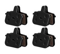 1-4 coppie di cuscinetti per freni per biciclette in bicicletta compatibile semimetale con freni a disco idraulici silenziosi cuscinetti per freni per bici da strada mtb silenzi(4 Pair Black)