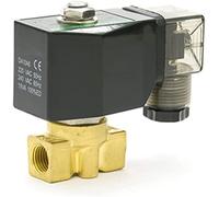 1/4 di pollice 0-120bar/90bar/50bar/35bar Elettrovalvola a solenoide ad alta pressione a 2 vie NBR AC220V DC12V DC24V Valvola normale chiusa Valvola dell'acqua in ottone Utile(12v,Orifice 1.5mm 90bar)