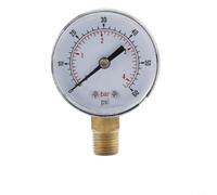 1/4 di pollice BSPT per manometro radiale 0-60 PSI involucro in acciaio inossidabile progettato per il controllo della pressione della linea aerea e del sistema idrico