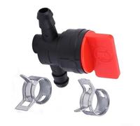 1/4 di pollice Inline Fuel Shut Off Petcock Tipo diritto per il motore del motociclo con morsetti Adatto 1/4 di pollice ID Fuel Tubing