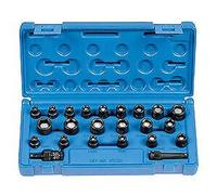 1/4 " Drive 23 Pezzi Standard Lunghezza SAE / Metrico Magnetico Set Grigie Corp
