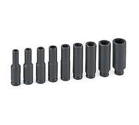 1/4 " Drive 9 Pezzi Profondo Magnetico Urto Presa Set GREY PNEUMATIC CORP.