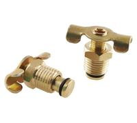 1,4 External Drain Cock 2PCS Brass Air Hose Fitting | NPT Male, Air Compressor Blowdown , Drain Switch With Handle