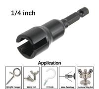 1/4 Farfalla Bullone Presa Chiave Esagonale Gambo Adattatore Dado for Potenza