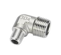 1/4'' - Filettatura esterna in acciaio inossidabile 304 Riduttore raccordo di flessione a 90 gradi per tubo dell'acqua Raccordo di giunzione SS304 (3I4-1I2)