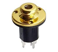 1/4 "Guitar Bass Equalizzatore Jack EQ Preamp End Pin Uscita Presa di Ingresso Oro