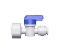 1/4 Inch 3/8 Inch Backwash Ball Valve - RO Water Filter Male To Female Thread Fitting With Quick Connector For Reverse Osmosis System Parts(N4 3I8 Switch)